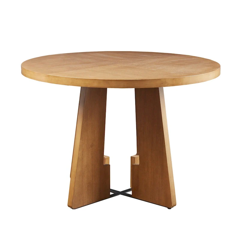 INK+IVY Kennedy 44 Round Dining Table - Pecan
