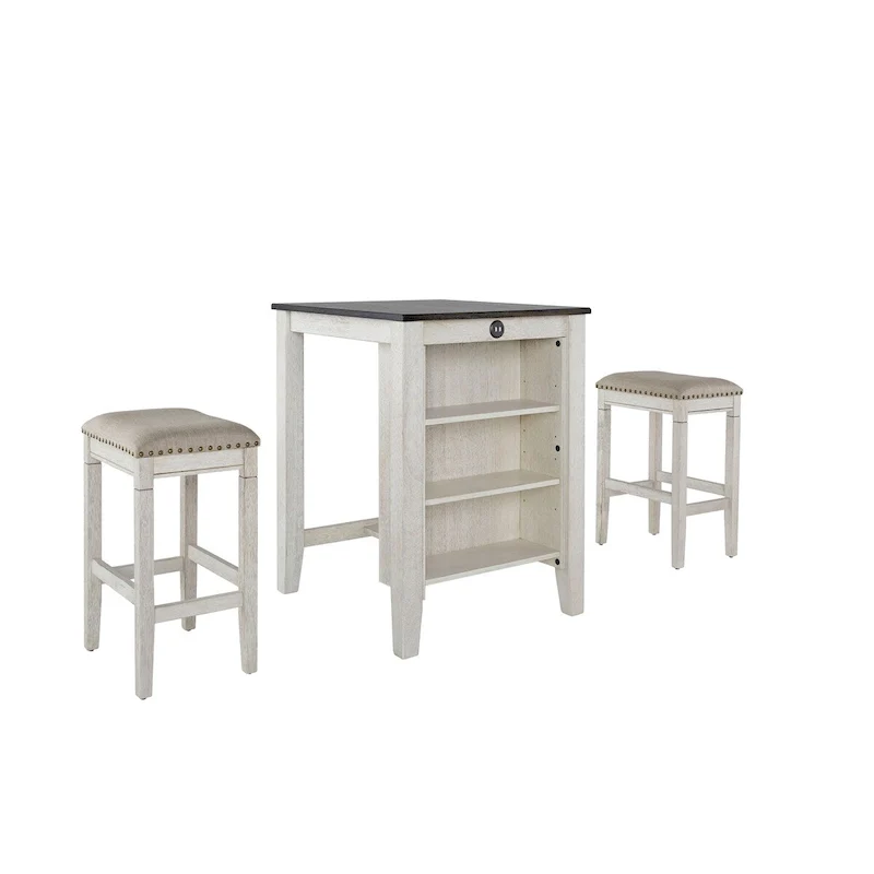 Tapas Counter Table and 2 Stools 3-piece Set