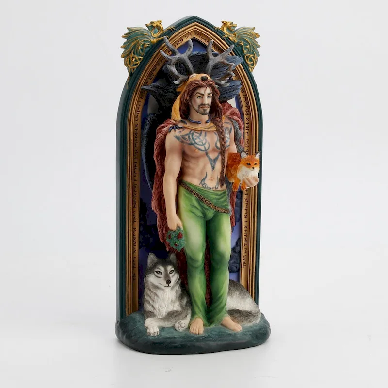 Veronese Design 10.63  H THE DRUID BY RUTH THOMPSON Multicolor Resin