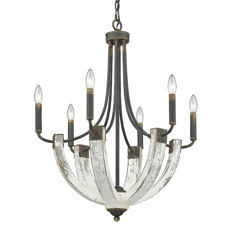 Golden Lighting Haiden 4 Light 16  Wide Taper Candle Pendant