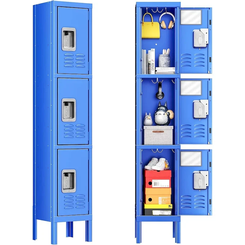 3 Door/5 Door Metal Lockers Storage Cabinet for School Office Gym Metal Storage
