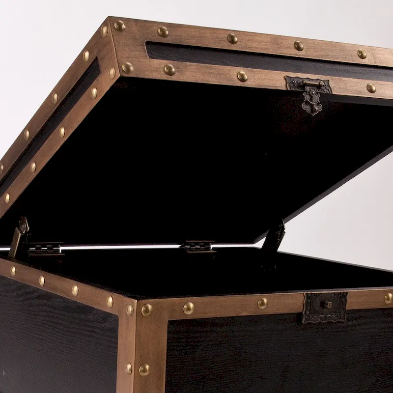 SEI Furniture Azul Antique Trunk Side Table