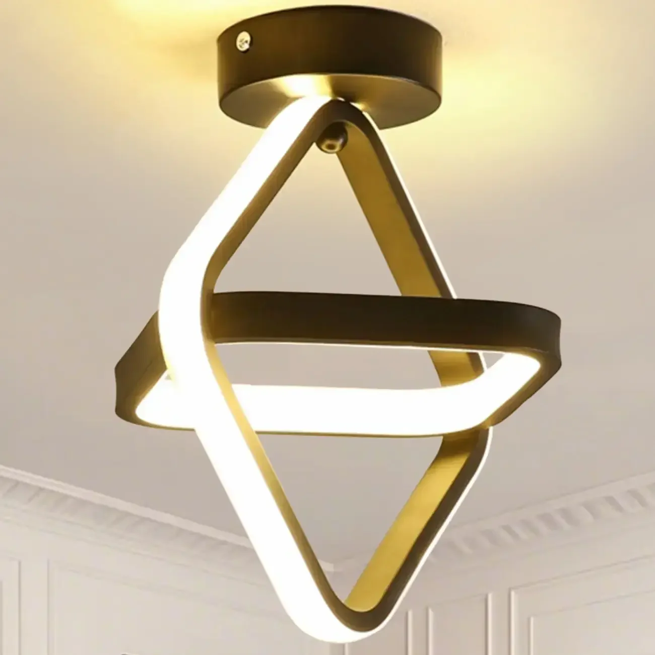Modern Mini LED Semi Flush Ceiling Light for Living Room