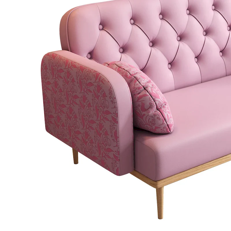 Loveseat sofa with tulip pattern