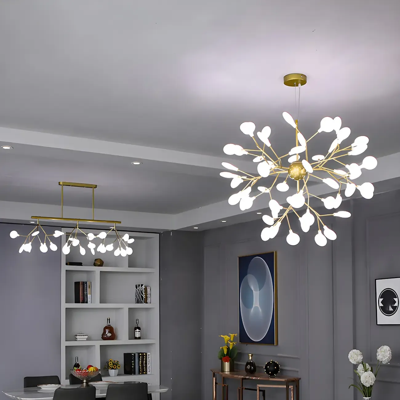 Geometric Modern Sputnik Starburst Chandelier