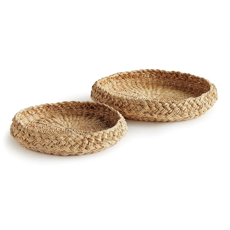 Abaca French Braided Trays