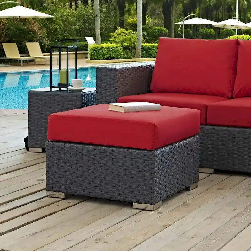 Stopover Outdoor Patio Sunbrella Ottoman