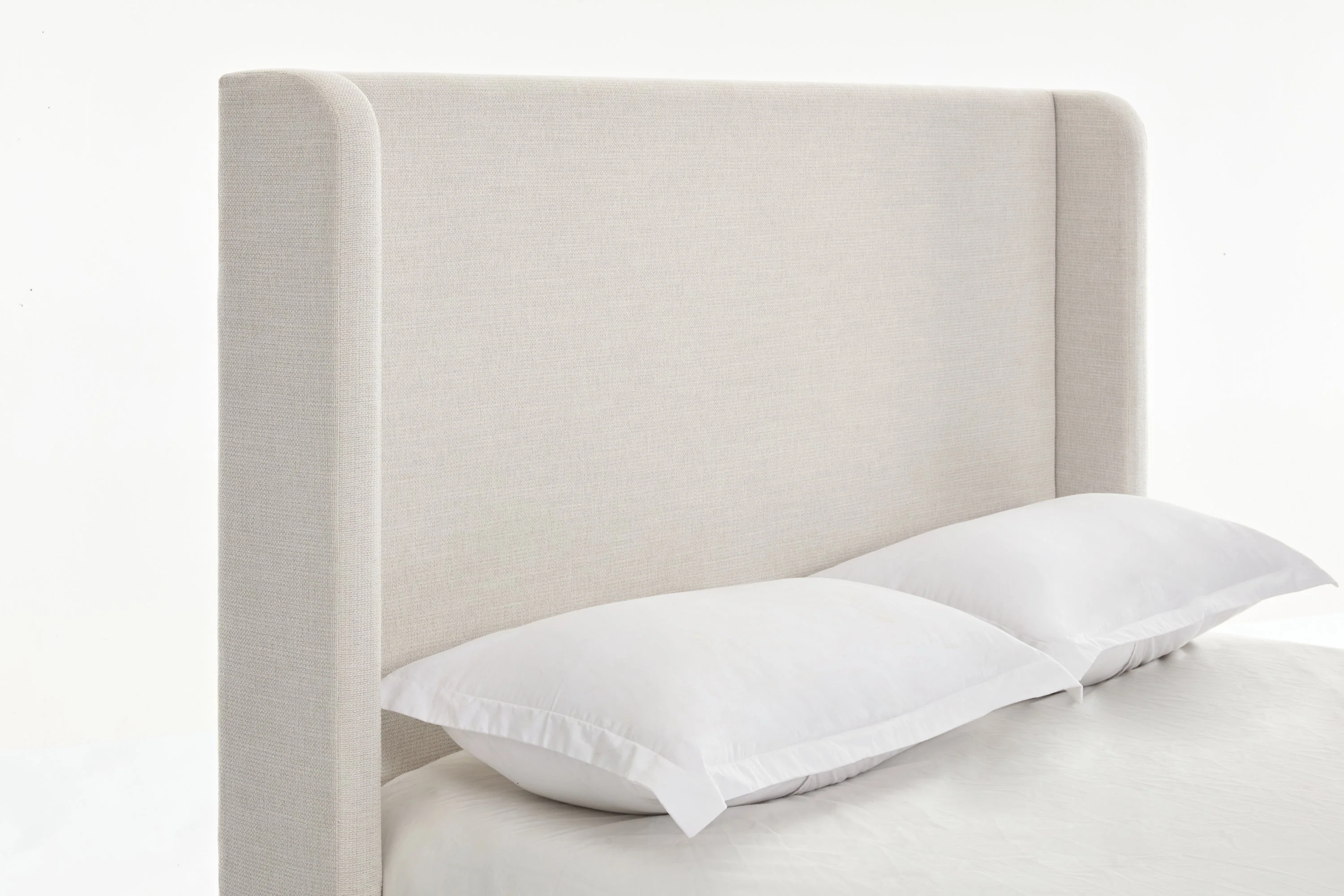 Walker Edison | Harper Tall 54 Headboard Upholstered Queen Bed