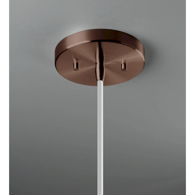 Carson Carrington Sallberg 1-light Matte White Pendant - Dark Bronze, Matte White, White