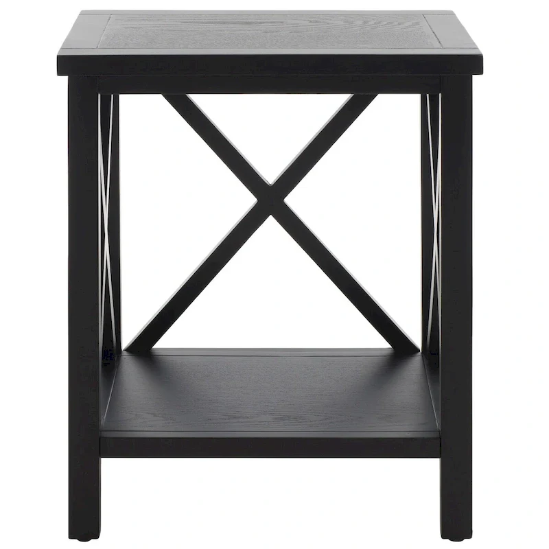 SAFAVIEH Yasumi White Cross Back End Table - 18.1 x 13.4 x 21.5 - 18Wx13Dx22H
