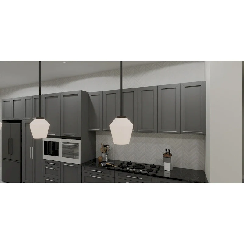 Nielson 1-Light Matte Black Mini Pendant Light