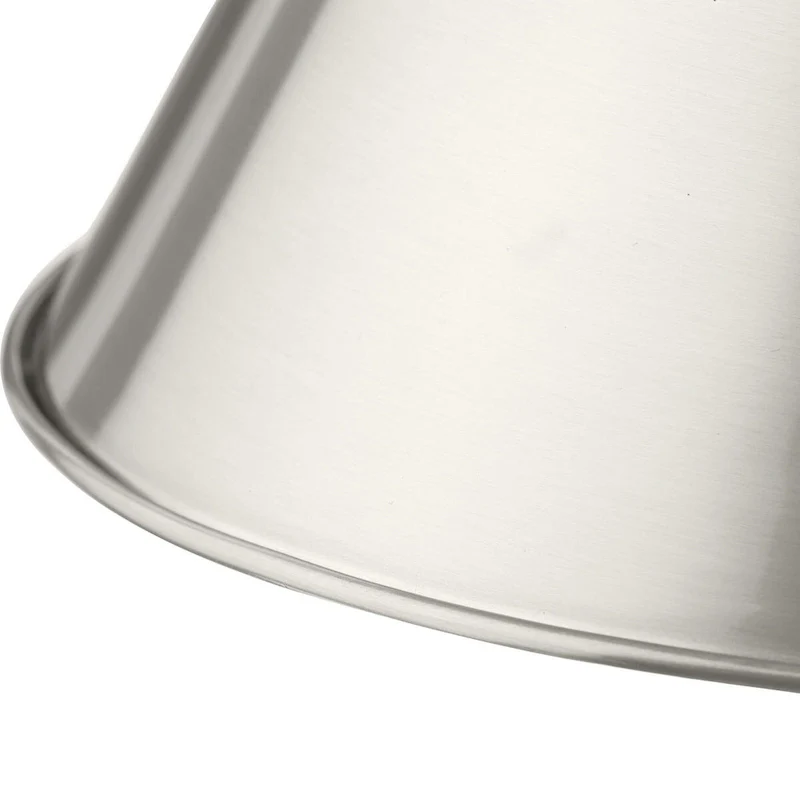 Hinton Collection One-Light Brushed Nickel Modern Farmhouse Pendant - 16 in x 16 in x 14 in