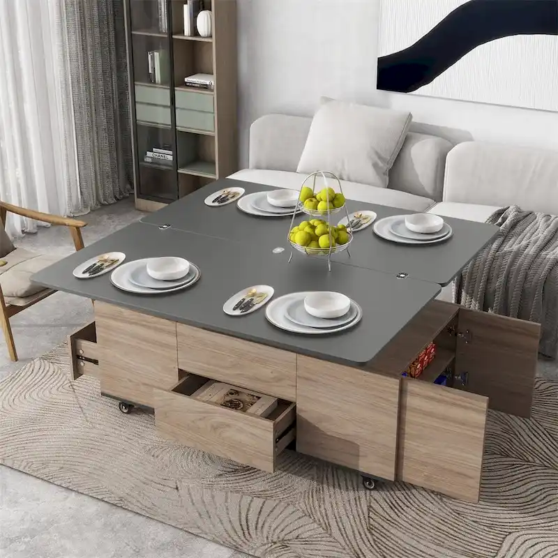 Merax Modern Lift Top Coffee Table Multifunctional Table