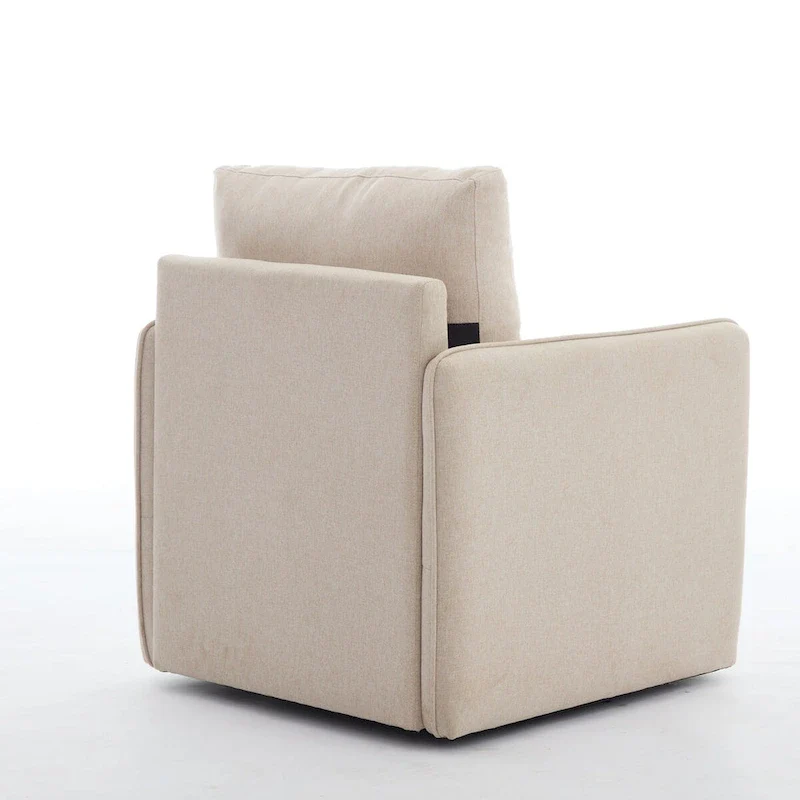 Linen Swivel Accent Chair