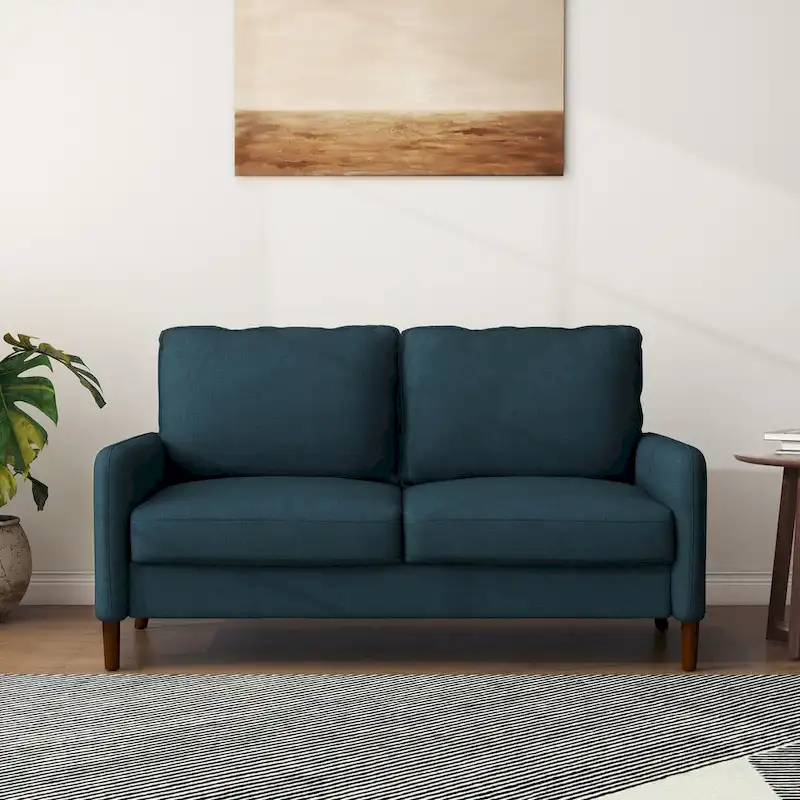 Living Room Loveseat Linen Sofa