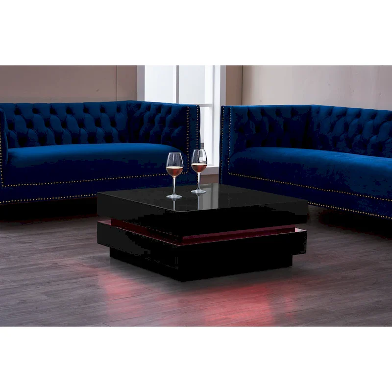 Artiva La Villino Il Coffee Table With Remote, Black