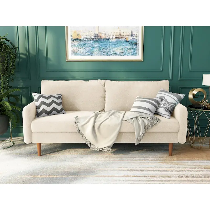 70Velvet Square Arm Sofa
