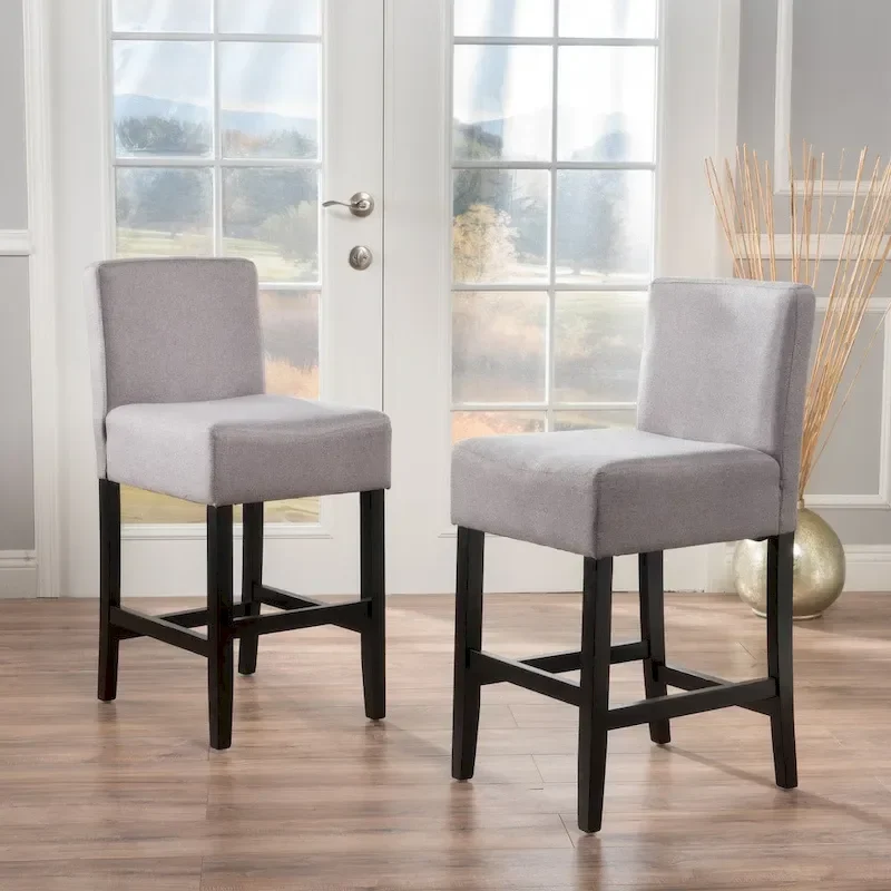 Lopez 26-inch Fabric Counter Stool (Set of 2) by Christopher Knight Home - 26