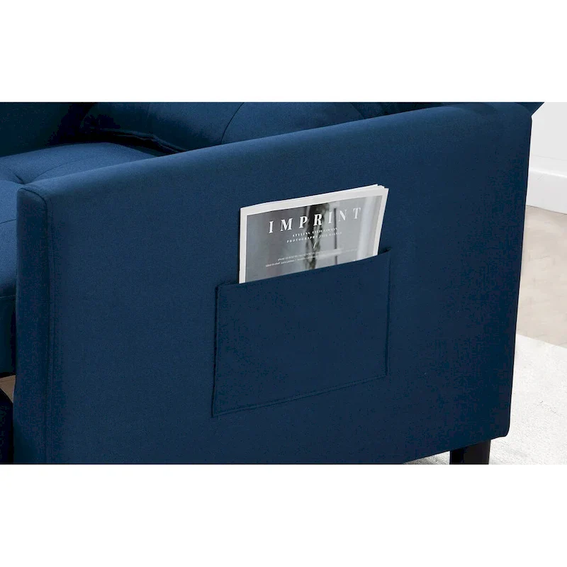 Single Sofa Bed with Pullout Sleeper with 1pc Lumbar pillow