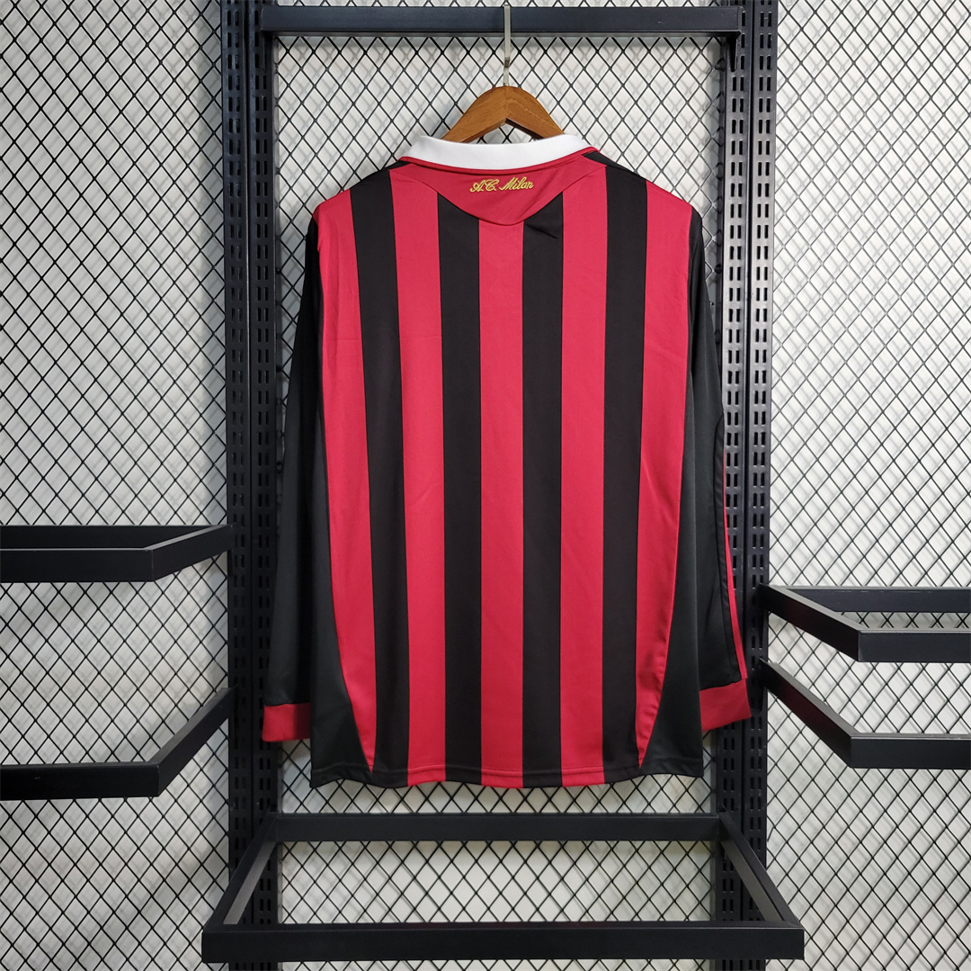 Maillot Retro AC Milan domicile manches longues 2009/10