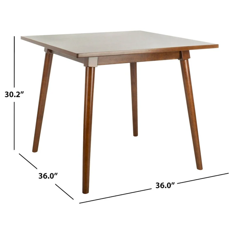 SAFAVIEH Marlisa Square Dining Table - 36 x 36 x 30.3 - 36Wx36Dx30H
