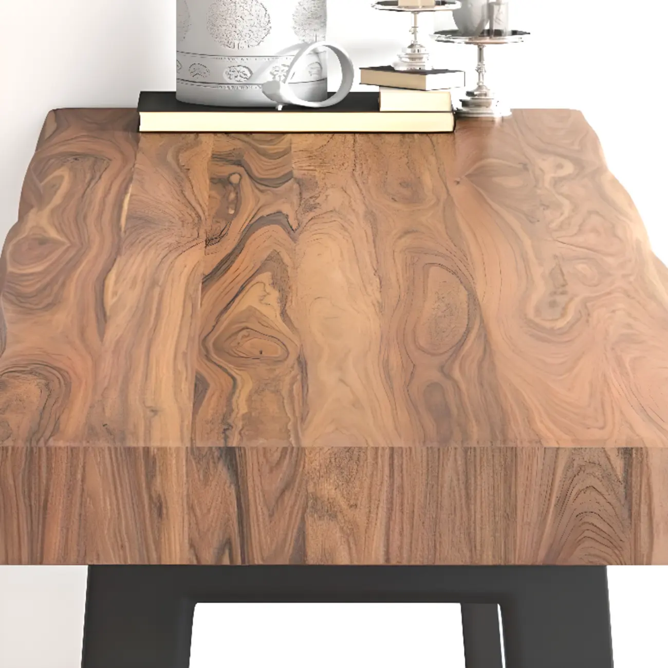 Scandinavian Natural Wood Sled Base Bar Tables