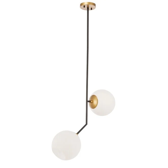 Bastina 20-Inch 1-DownLight Frosted Glass Pendant