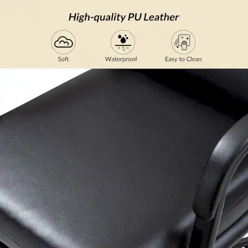 Modern Task Faux Leather Chair with Tilt Lock and Center Tilt by