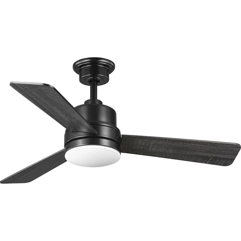 Trevina II Collection 44  Three-Blade Black Ceiling Fan - 10.630  x 21.330  x 10.820