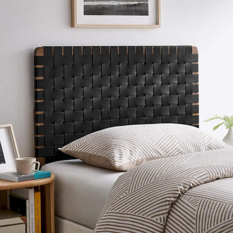 Sparta Twin/Full/Queen/King Vegan Leather Weave Headboard