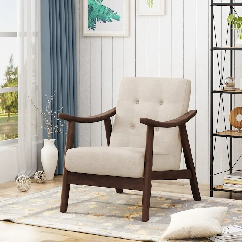 Chabani Mid-Century Modern Accent Chair by Christopher Knight Home