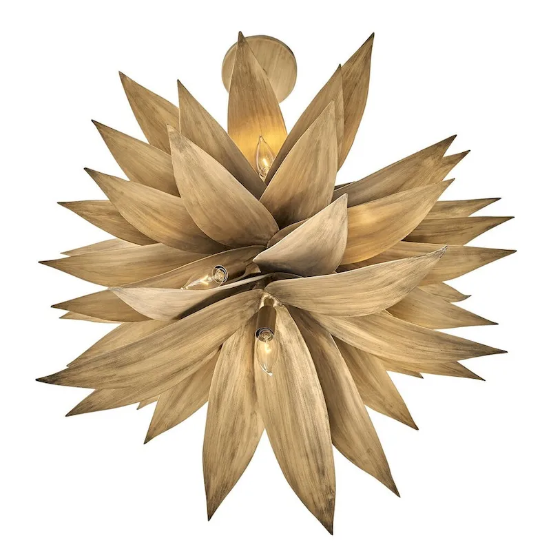 Fredrick Ramond FR30811 Agave 4 Light 16  Wide Convertible Pendant