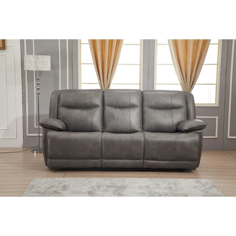 Betsy Furniture 2 Piece Bonded Leather Reclining Living Room Set, Sofa and Loveseat