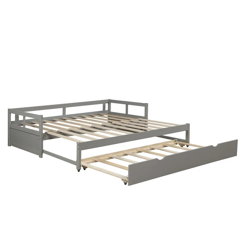 Extending Daybed with Trundle, Wooden Daybed with Trundle