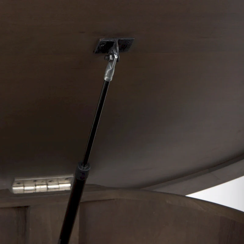 Terra 48L x 48W x 15H Dark Brown Wood Round Fluted Coffee Table