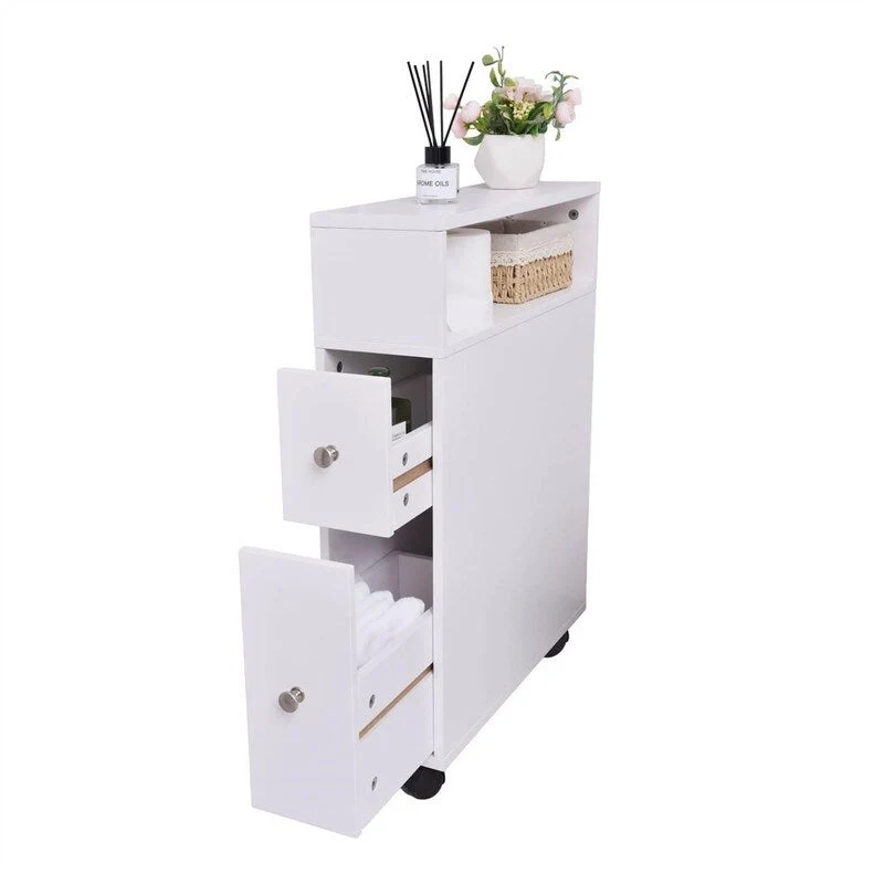 Small Bathroom Storage Cabinet - 6.3D x 20.5W x 25.6H
