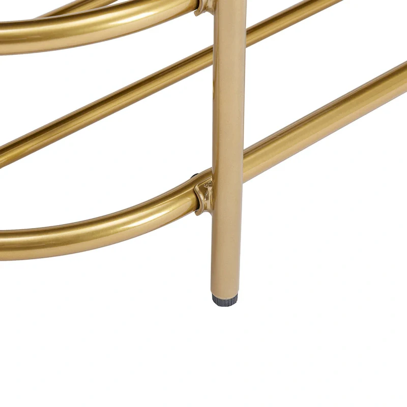 SEYNAR 40 Velvet Upholstered Living Room Bench with Double shoe rack