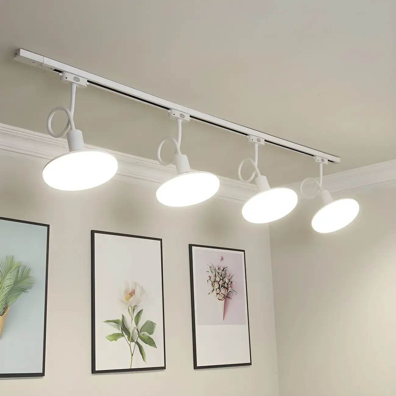 5-Light Modern LED Track Lighting with Adjustable Head