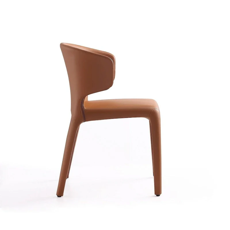 Conrad Cream Faux Leather Dining Chair (Set of 2)