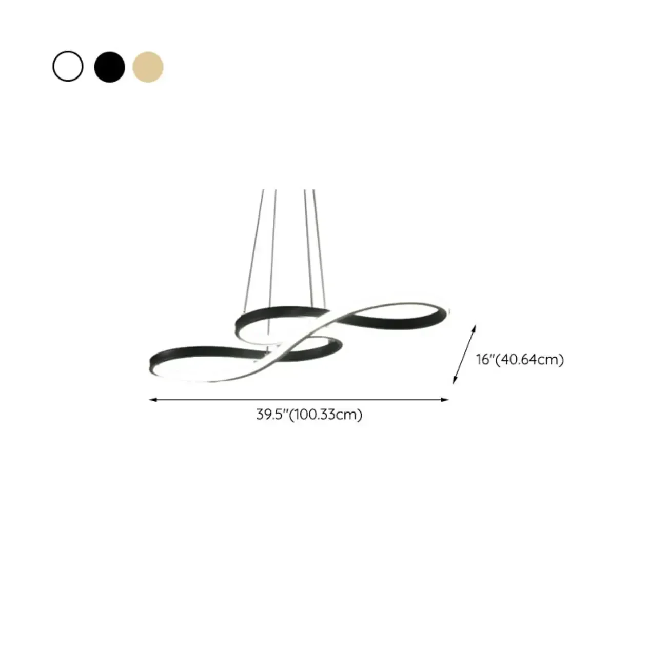 Modern White Linear LED Island Pendant Light with Multi Dimming