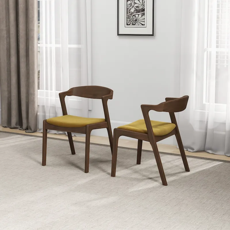 Rosanna Mid Century Modern Dining Chair (Set of 2)