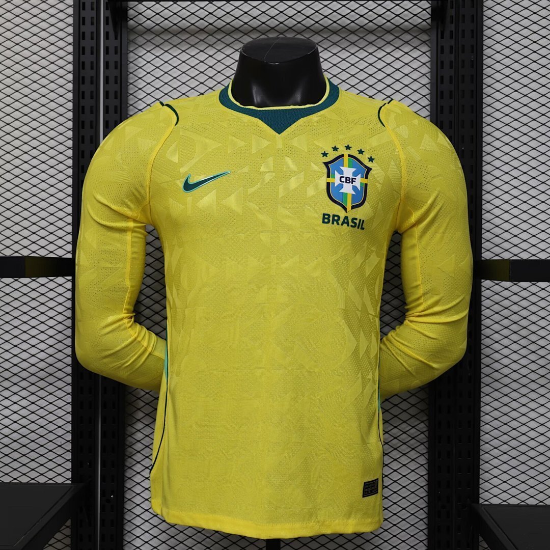 Maillot Brésil domicile manches longues Coupe du monde 2026