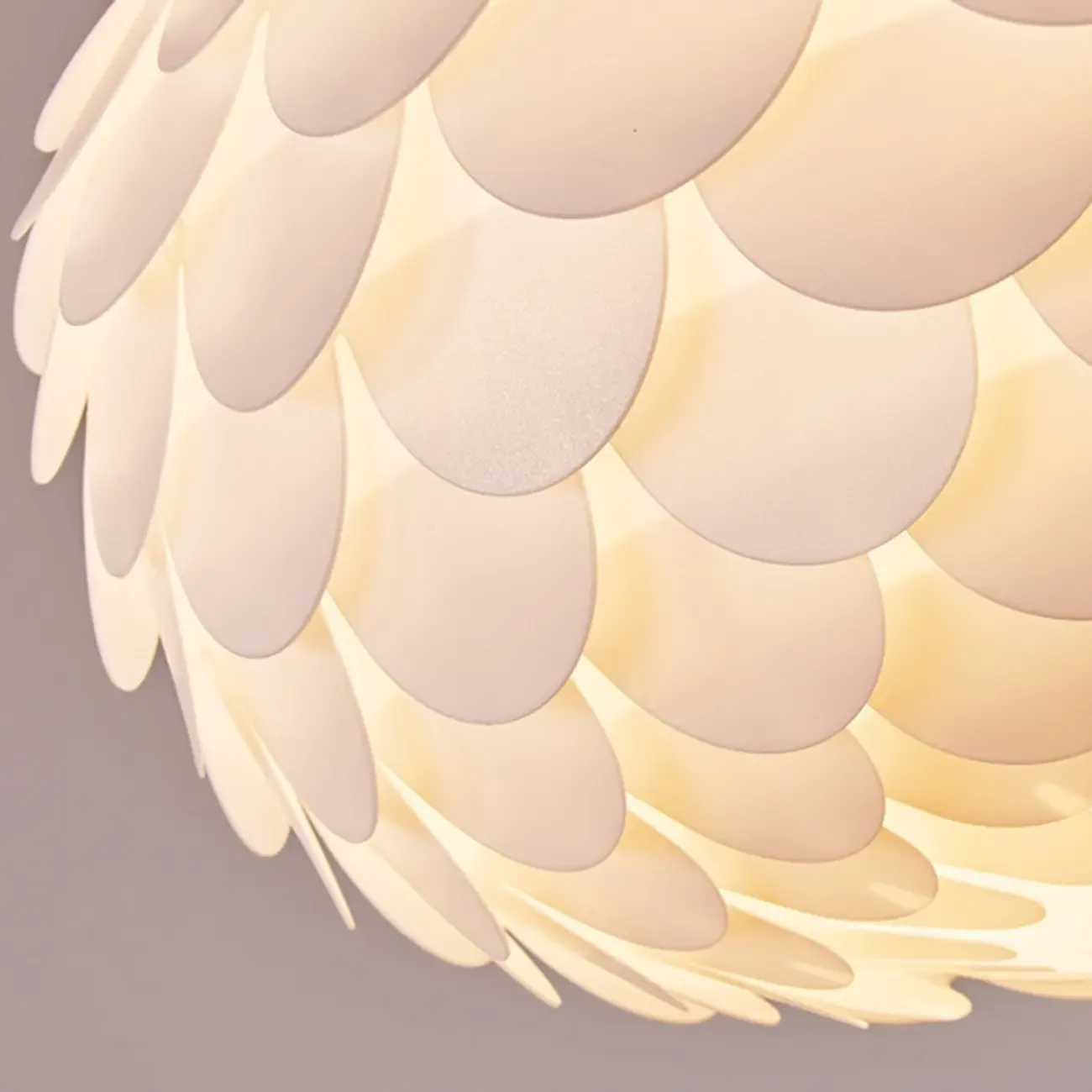 Scalloped White Acrylic Dome Semi Flush Ceiling Light