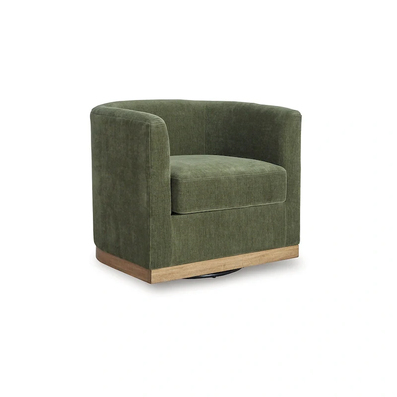 Signature Design by Ashley Jersonlow Forest Green Swivel Chair - 34 W x 31.25 D x 28.88 H