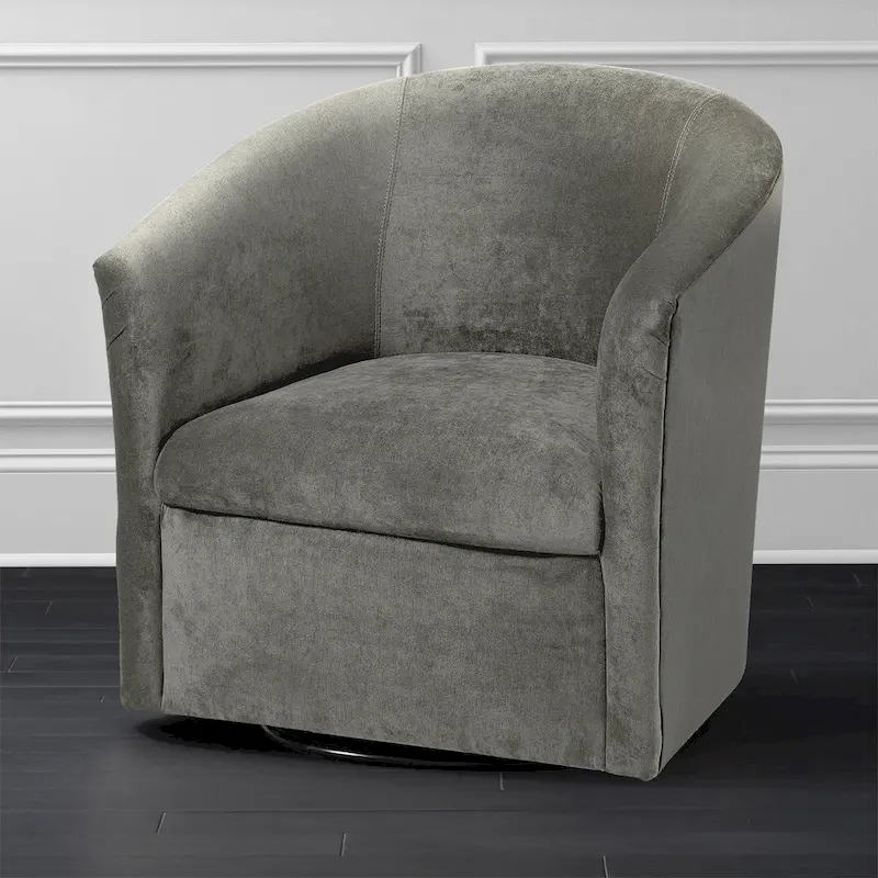 Ellery Modern Microfiber Swivel Accent Chair by Greyson Living