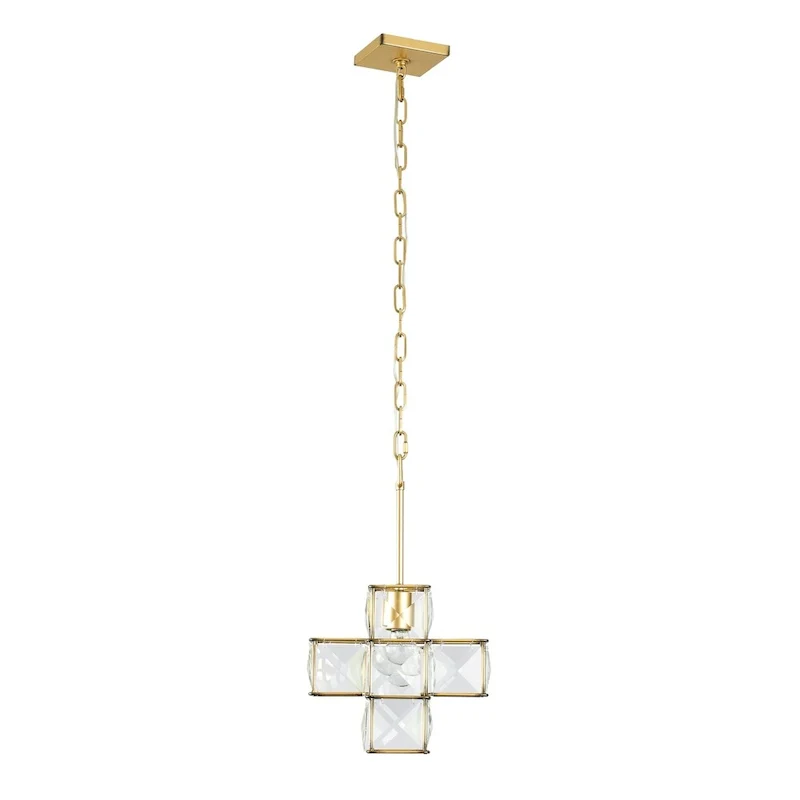 Cubic 1-light Calypso Gold Pendant