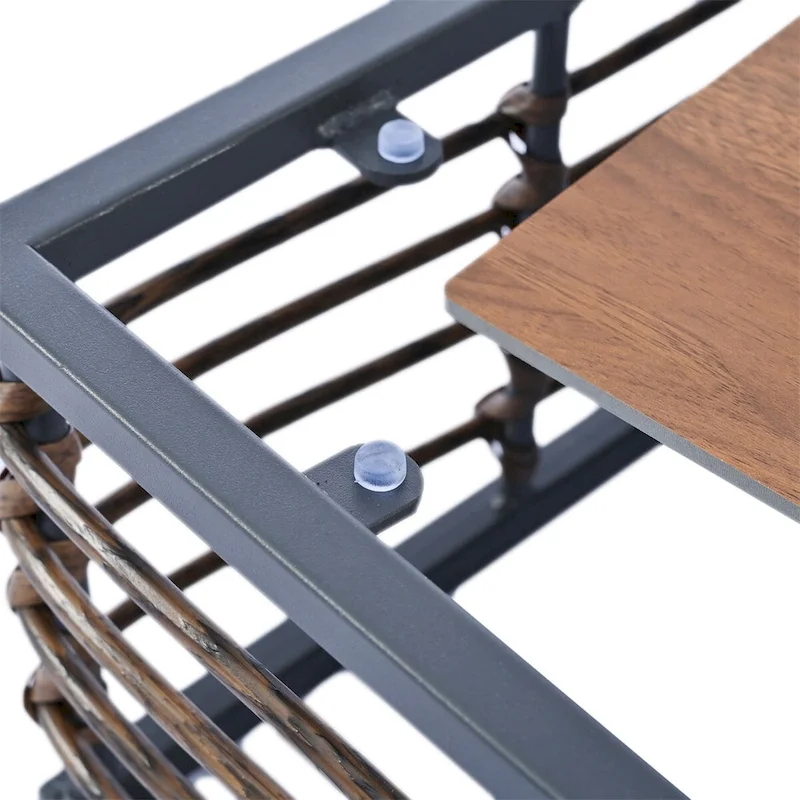 Patio Sectional Sofa Set,Garden Conversational Furniture Set,7 PCS