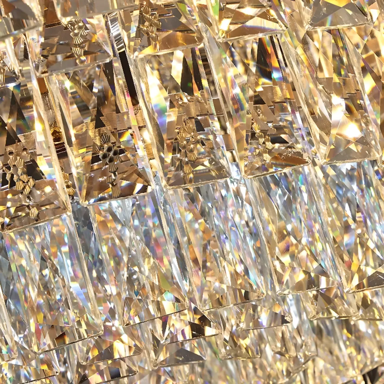 Adjustable Modern Luxury Crystal Chandelier with Multi-Tier