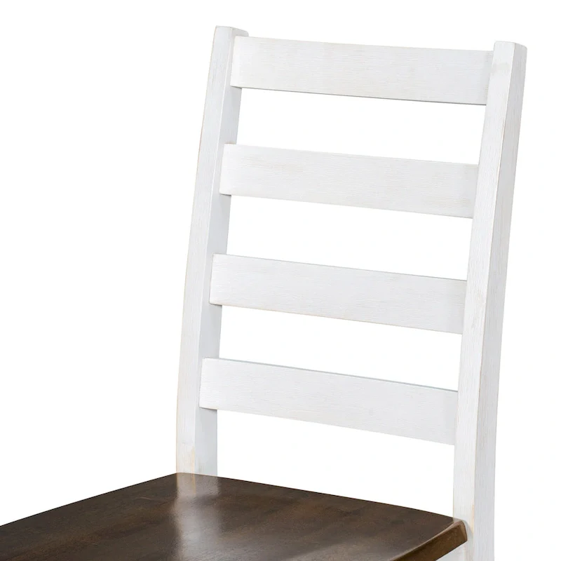 Walnut 6-Piece Wooden Dining Table Set with 4 Ergonomic Chairs & Bench