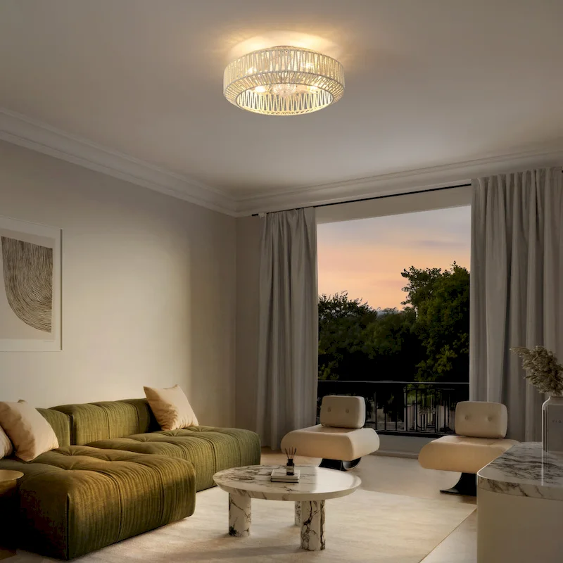 Ceiling Fan, Remote-Controlled, Modern Bohemian, By JONATHAN Y - 7.5 H x 19.5 L x 19.5 W